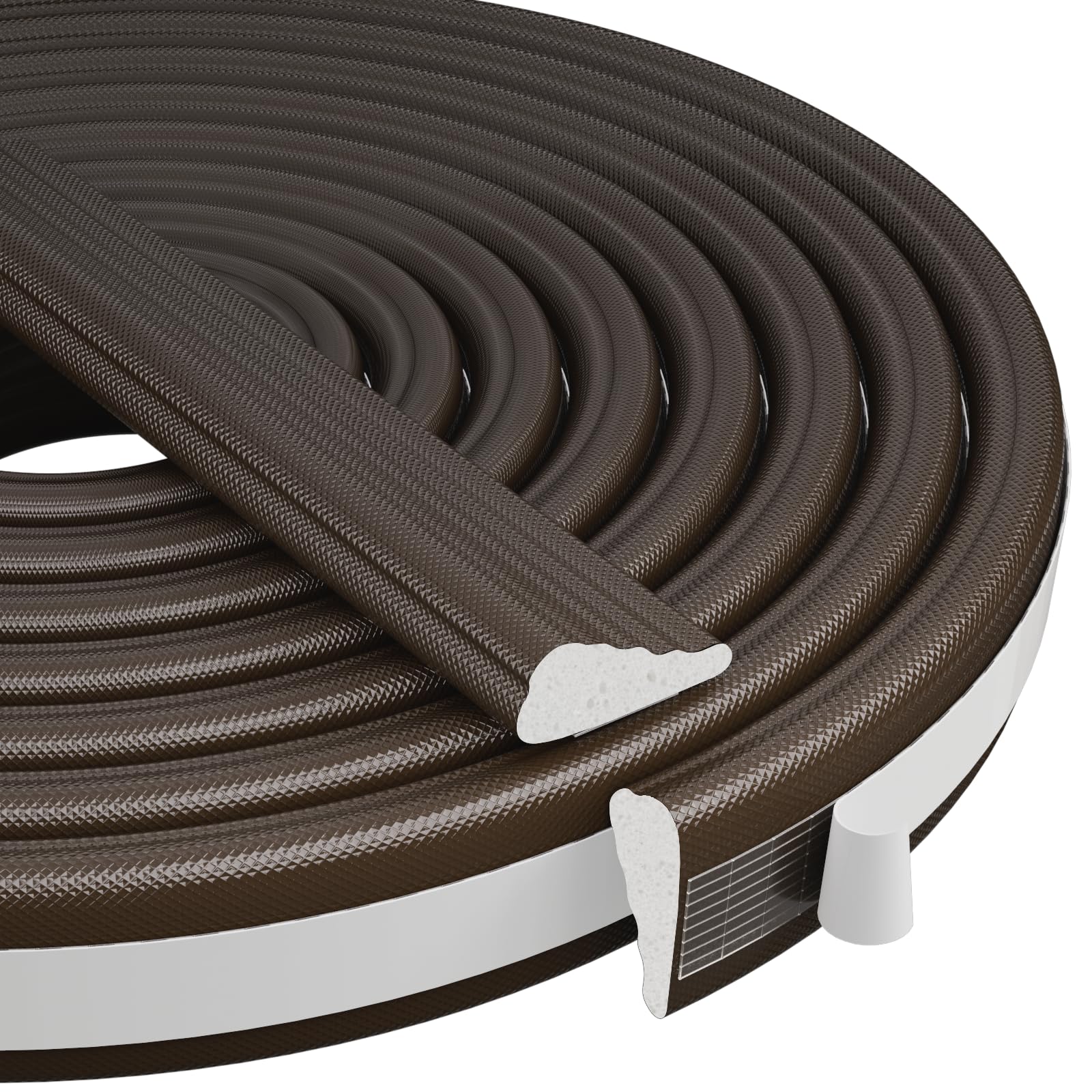 Foam Window Weather Stripping Door Seal Strip 196 Cm, 2 Unidades