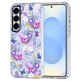 Capa De Telefone Mosnovo Para Samsung Galaxy S25 Purple Peri Flower