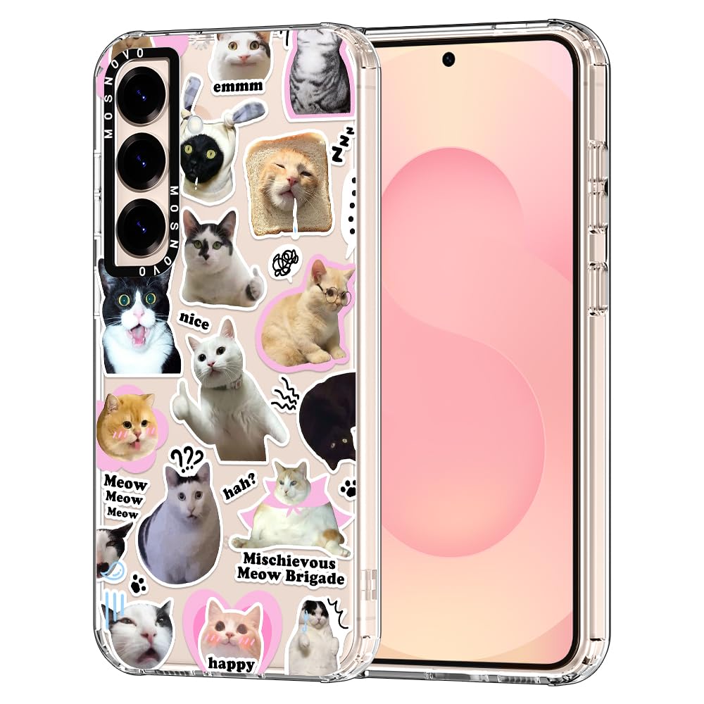 Capa De Telefone Mosnovo Para Samsung Galaxy S25 Plus Cat Brigade