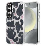 Capa De Telefone Mosnovo Para Samsung Galaxy S24 Plus Black Fluffy Cat