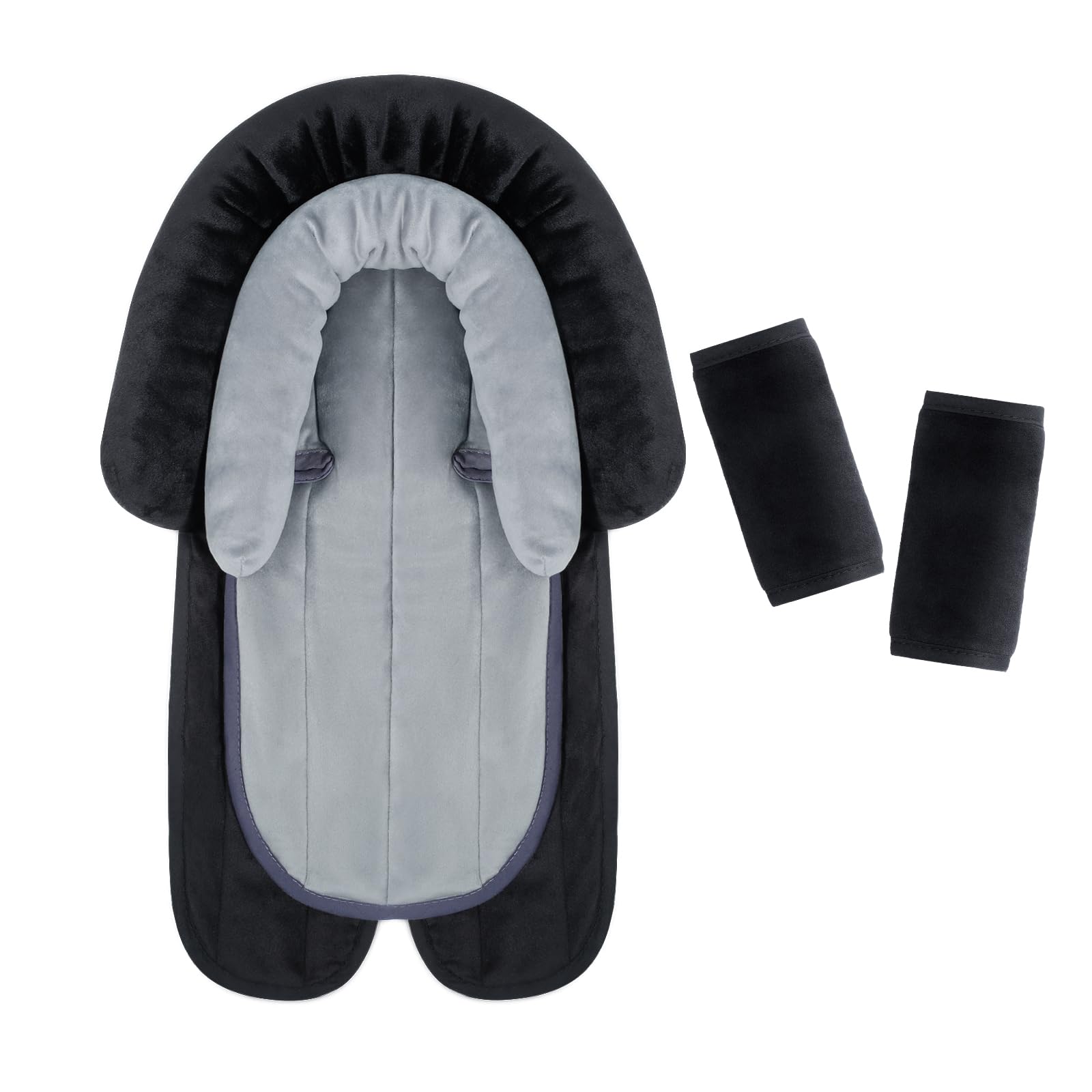 Conjunto De Inserções De Assento De Carro E Capas De Alça Coolbebe Newborn Black