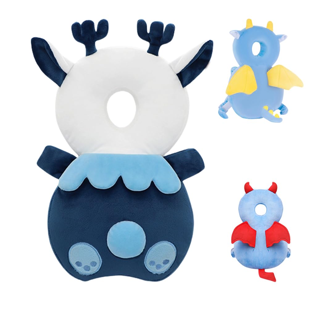 Mochila De Proteção De Cabeça De Bebê Para Bebês Blue Deer