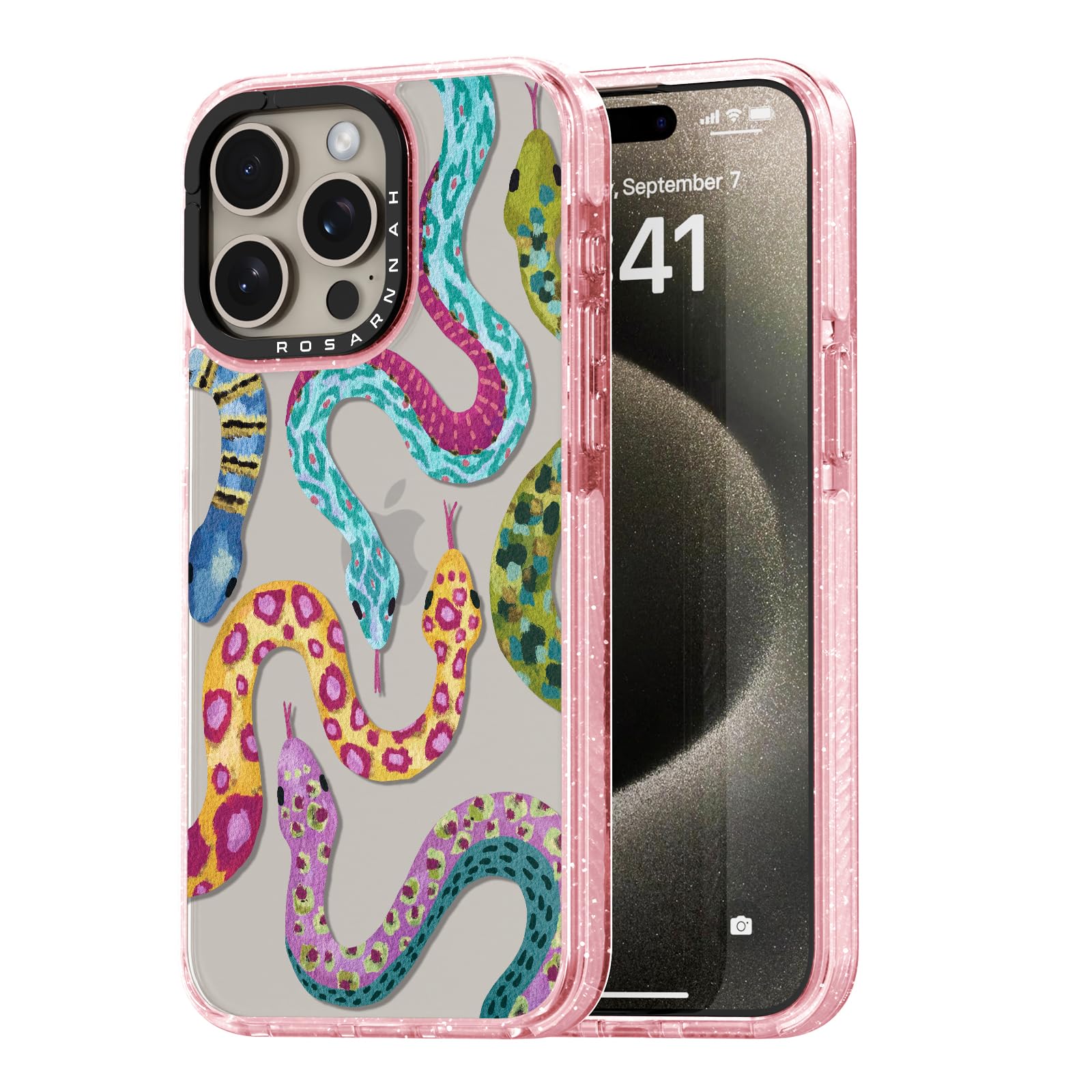 Capa De Telefone Rosarnnah Compatível Com Iphone 15 Pro 6.1 - Rosa