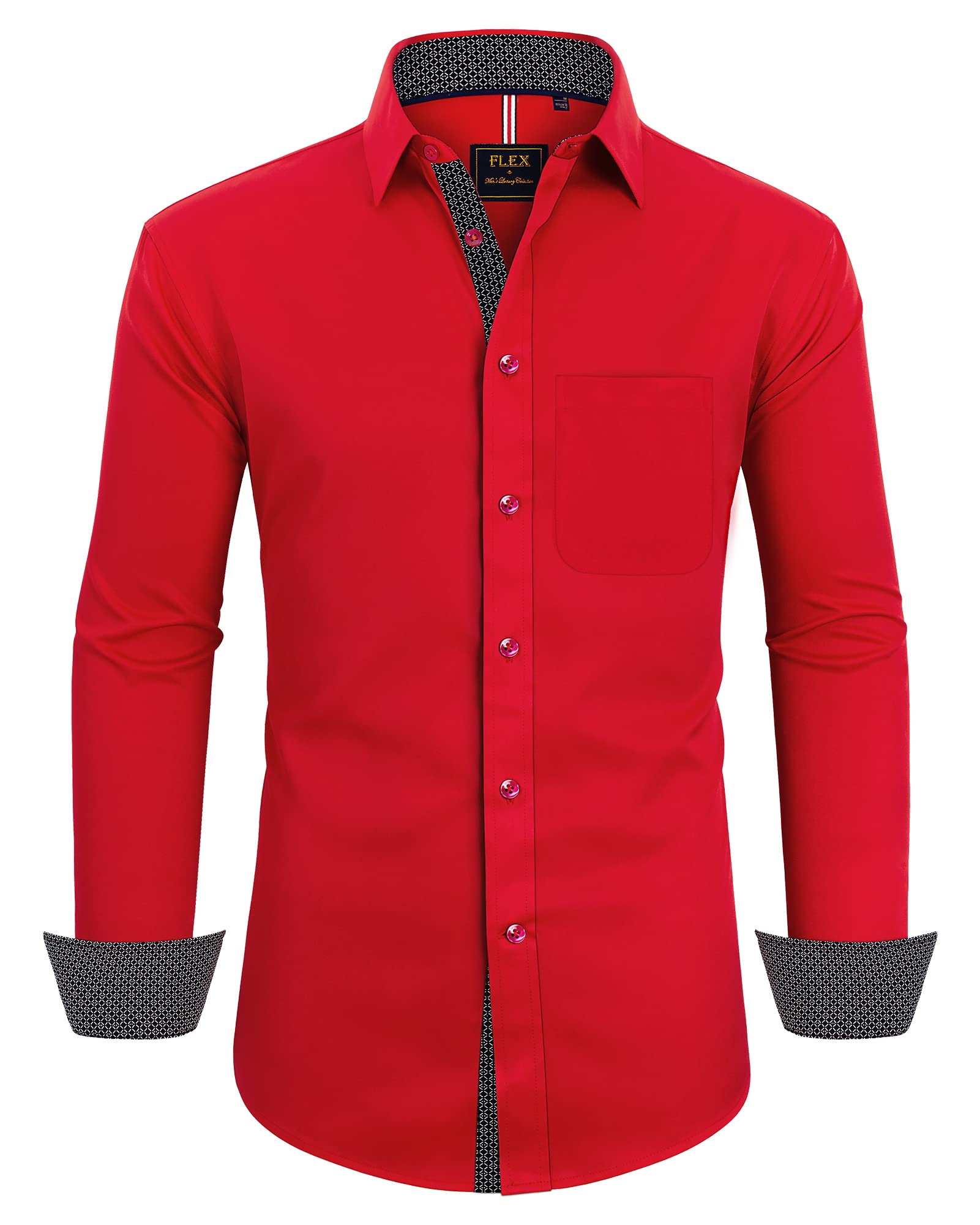 Vestido Masculino Shirt Alimens &amp; Gentle De Manga Comprida Sem Rugas