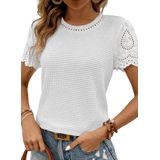 Camiseta Shewin 2025, Tendência De Moda De Primavera Feminina, Branca, Xl