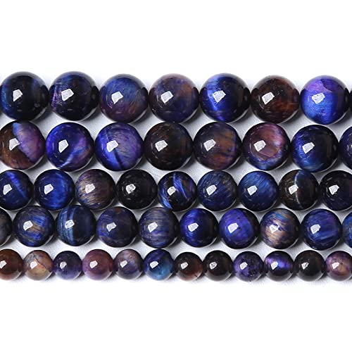 Miçangas Zxymlzi Galaxy Tiger Eye Stone 8 Mm 90 Unidades Para Joias