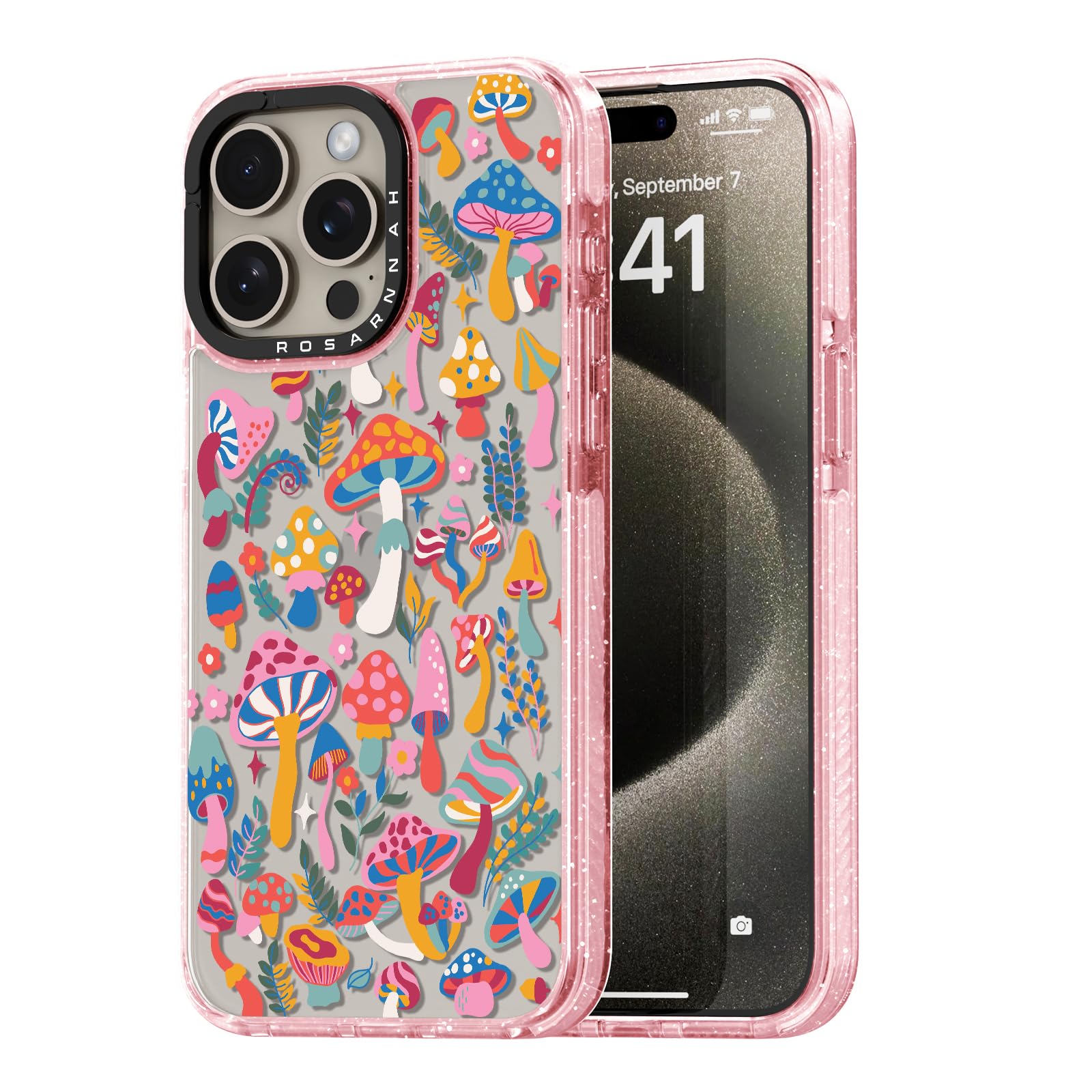 Capa De Telefone Rosarnnah Compatível Com Iphone 15 Pro 6.1 - Rosa