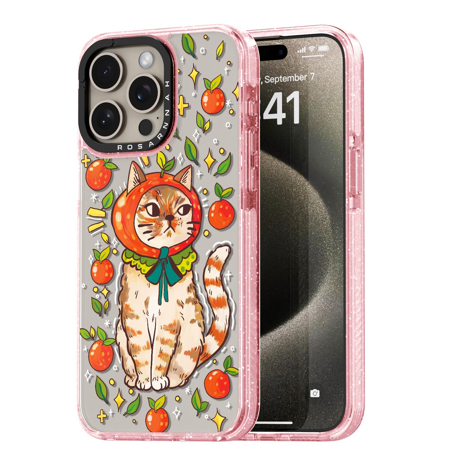 Capa De Telefone Rosarnnah Compatível Com Iphone 15 Pro 6.1 - Rosa