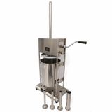 Embutideira Ensacadeira Para Linguiça Brimac Industrial Manual Em Aço Inox 10l Emb10