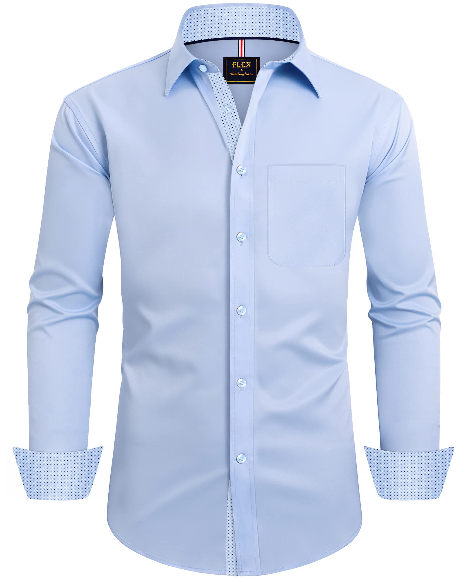 Vestido Masculino Shirt Alimens &amp; Gentle De Manga Comprida Sem Rugas