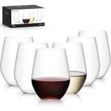 Conjunto De Taças De Vinho Luna &amp; Mantha Unbreakable Plastic 480 Ml X6