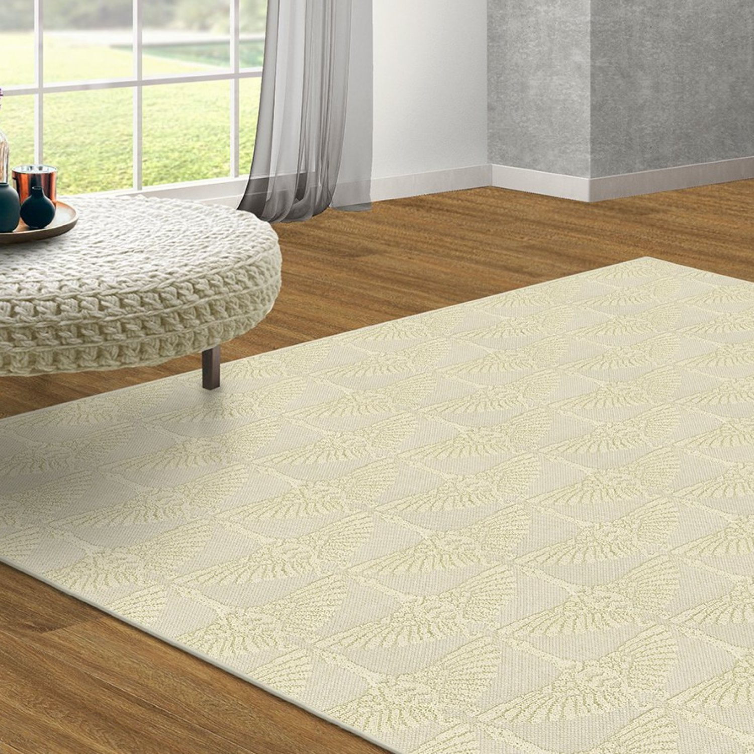 Tapete 250x350cm Cotton Tapetes São Carlos Grou Lm