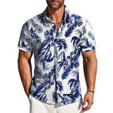 Camisa Havaiana Mapick Masculina Rayon Summer Floral White 3gg