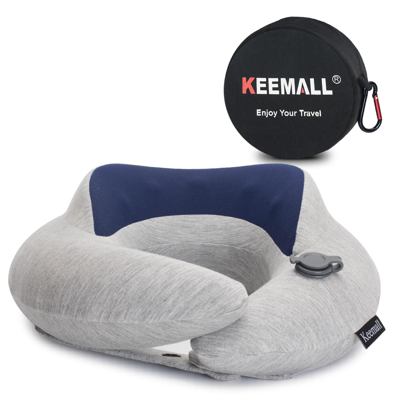 Almofada De Viagem Keemall Inflável Para Apoio De Pescoço E Cabeça