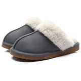 Chinelos Litfun Fuzzy Memory Foam Fluffy Winter Grey Para Mulheres