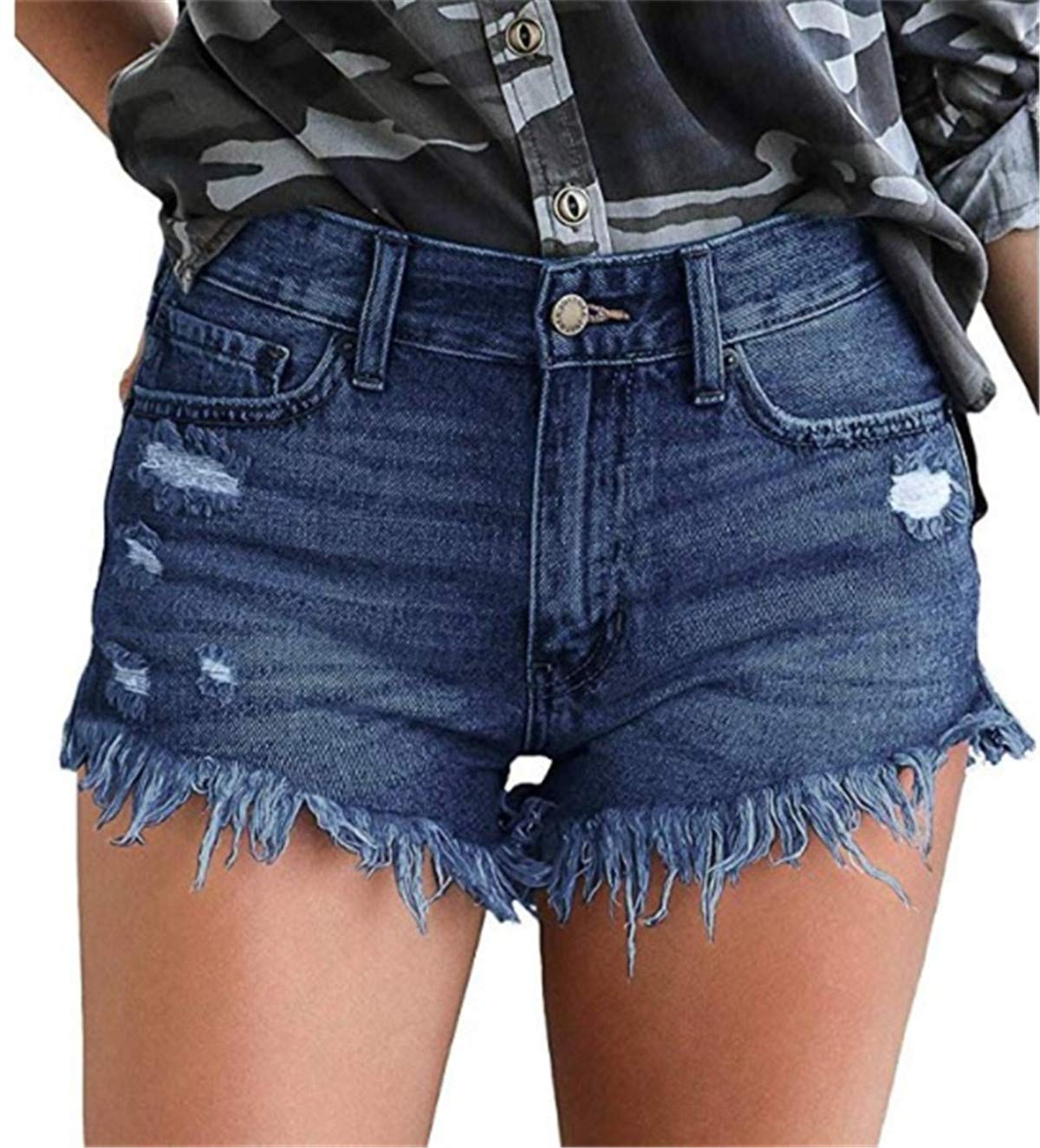 Shorts Jeans Onlypuff, Jeans Juvenis Cortados Com Bolsos Gg
