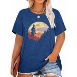 Camiseta Feminina Mk Shop Sunset Pine Tree Vintage Graphic