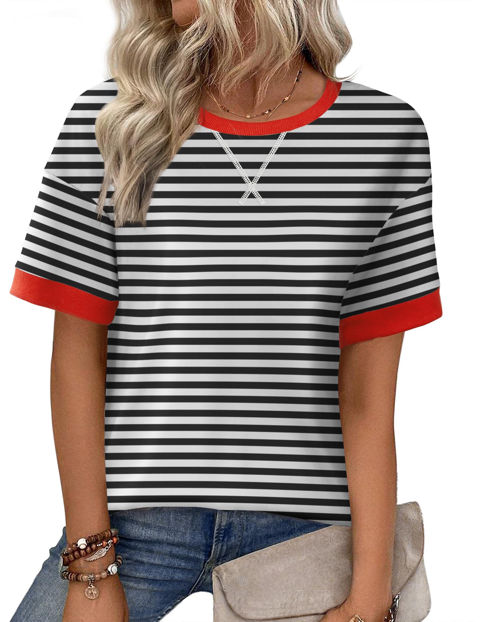 Tops Zeagoo Summer Para Mulheres E Camisetas De Manga Curta Y2k 2025