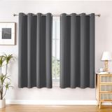 Cortinas Blackout Chrisdowa 115 Cm De Comprimento Para 2 Painéis De Quarto