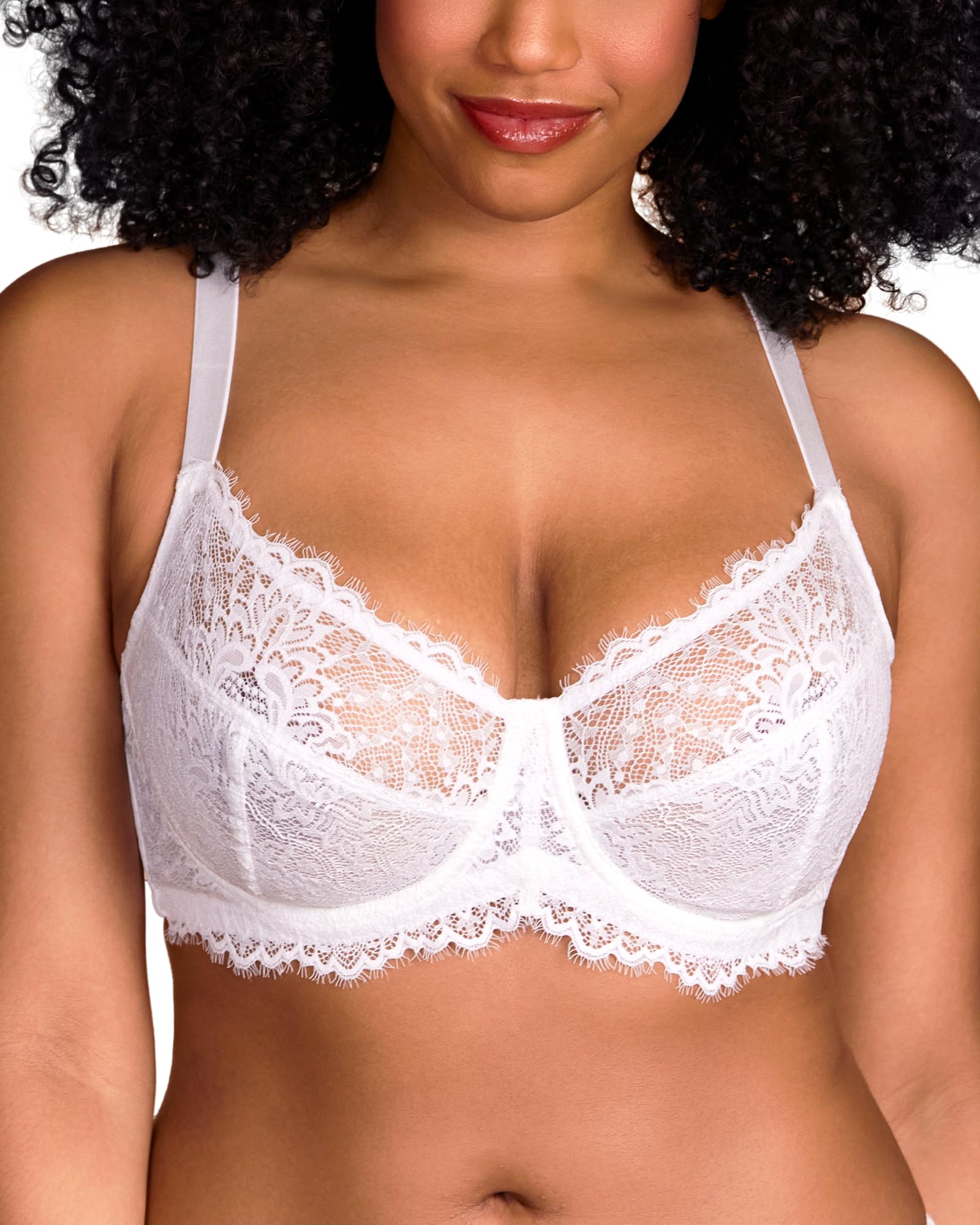 Sutiã Minimizer Hsia Plus Size Underwire Com Cobertura Total Branca