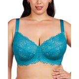 Sutiã Minimizador Hsia Horizon Blue Plus Size Underwire Lace