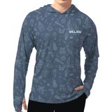 Camisa De Manga Comprida Weligu Uv Protection Upf 50+ Para Homens