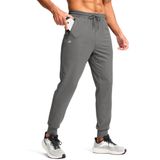 Calça De Moletom Masculina Leve Pudolla Com Bolsos Com Zíper Cinza L