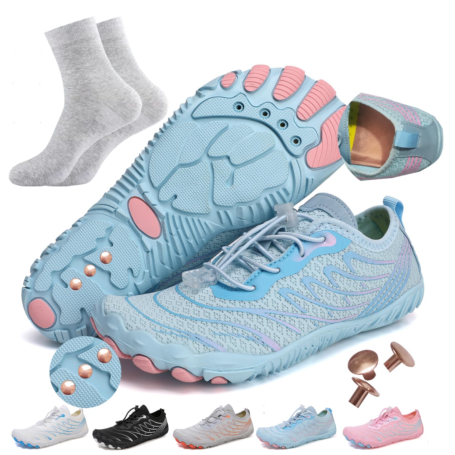 Sapatos Grounding Addbili 2-moon37, Fundidos Em Cobre, Macios, Unissex