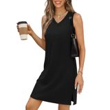 Mini Vestido De Praia Casual De Verão Bkrive Com Decote Em V Para Mulheres 2025