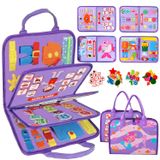 Brinquedos Montessori Busy Board Qizfun Para Meninas De 1 A 4 Anos