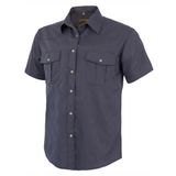 Camisa Masculina Coevals Club De Verão, Manga Curta, Cinza Casual