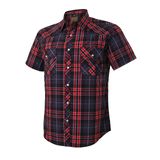 Camisa Masculina Coevals Club Western Plaid Pearl Snap Buttons