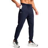 Calça De Moletom Pudolla Lightweight Para Homens, Elástica De 4 Vias, Azul Marinho, Xl