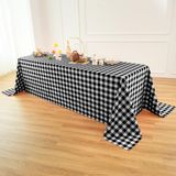 Toalha De Mesa Essifunia Classic Gingham Buffalo 228x335cm À Prova D&#39;água
