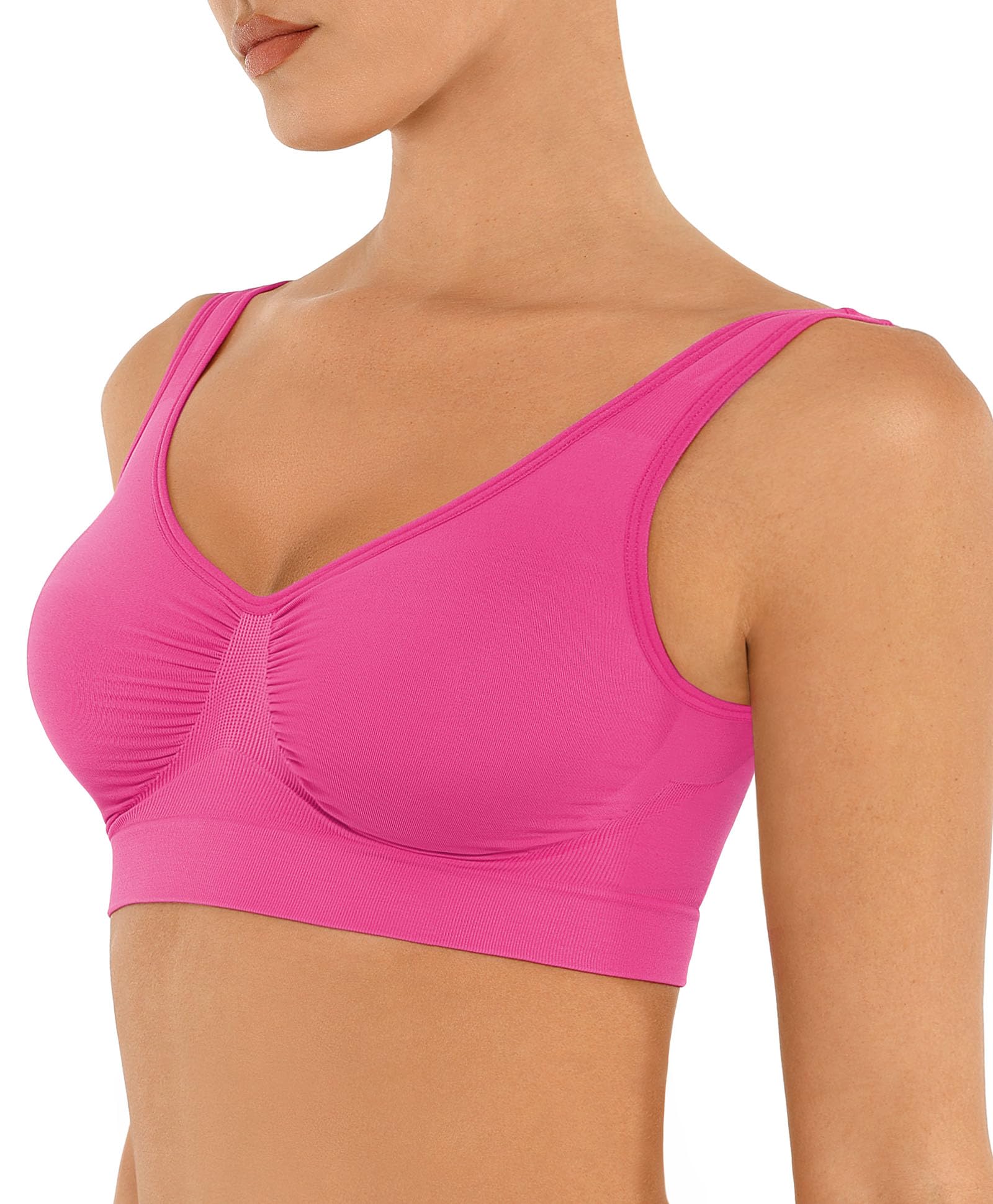 Sutiãs Sem Costura Feelingirl No Underwire Full Coverage Red