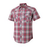 Camisa Masculina Coevals Club Western Plaid Pearl Snap Buttons