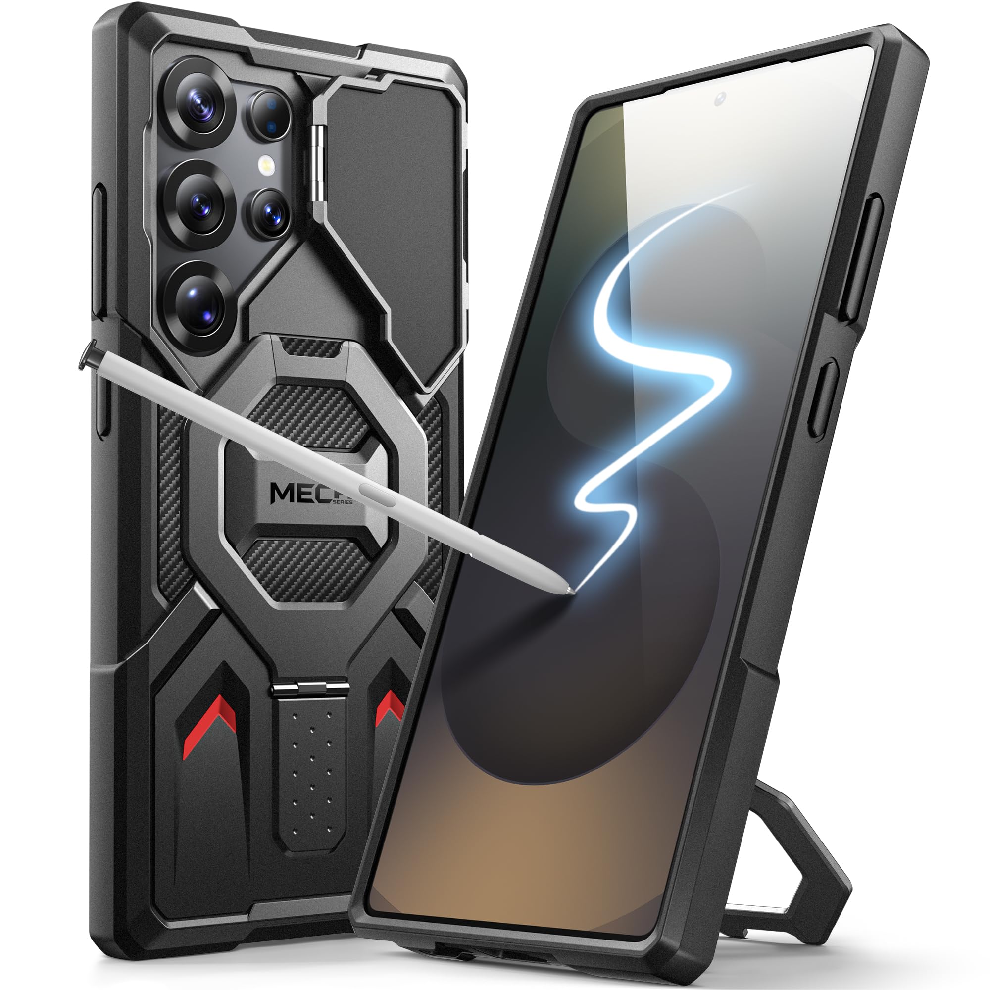 Capa De Telefone Tongate Magnetic Para Samsung Galaxy S25 Ultra Black