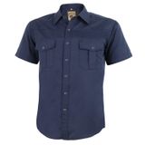 Camisa Masculina Coevals Club, De Verão, Manga Curta, Casual, Azul Marinho