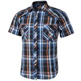 Camisa Casual Masculina Western Plaid Pearl Snap Buttons Coevals