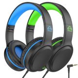 Fones De Ouvido Com Fio Ukelala U2 Para Crianças, Meninos E Meninas, 2 Peças Verdes E Azuis