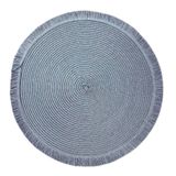 Jogo Americano De Nylon Verde Água Au0081 Diâmetro 33cm 1un