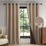 Cortinas Blackout Fmfunctex 100% Castanhas 160x160cm 2 Painéis