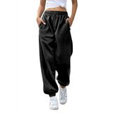 Calça De Moletom Feminina Gvraslvet, Bolsos, Cintura Alta, Esportiva, Academia, Ajuste Atlético, Calça De Corrida, Calça Lounge