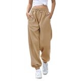 Calça De Moletom Feminina Gvraslvet, Bolsos, Cintura Alta, Esportiva, Academia, Ajuste Atlético, Calça De Corrida, Calça Lounge