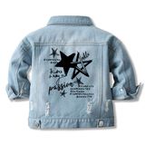 Jaqueta Jeans Cromoncent Boys Girls Child Button Down 2-3t Azul