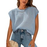 Top Prettygarden Feminino De Crochê De Primavera E Verão