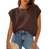 Top Prettygarden Feminino De Crochê De Primavera E Verão