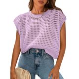 Top Prettygarden Feminino De Crochê De Primavera E Verão
