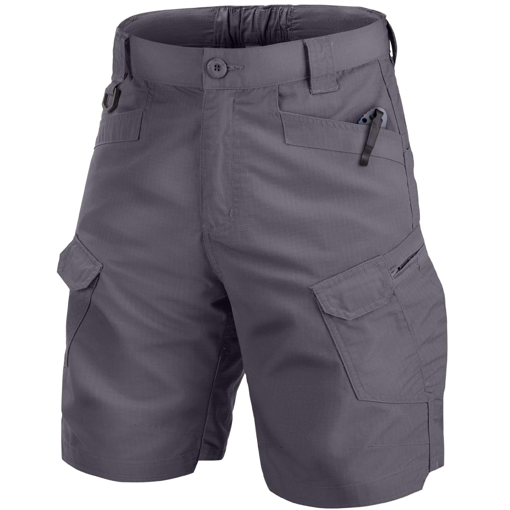 Shorts Cargo Jessie Kidden Tactical Para Homens, Cinza, Tamanho 34