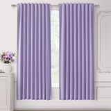 Cortinas Shineland Lavender Blackout Boho 183 Cm De Comprimento, Oliva Escura